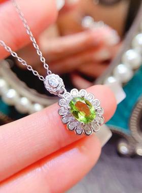 天然蓝托帕石戒指925银镶嵌