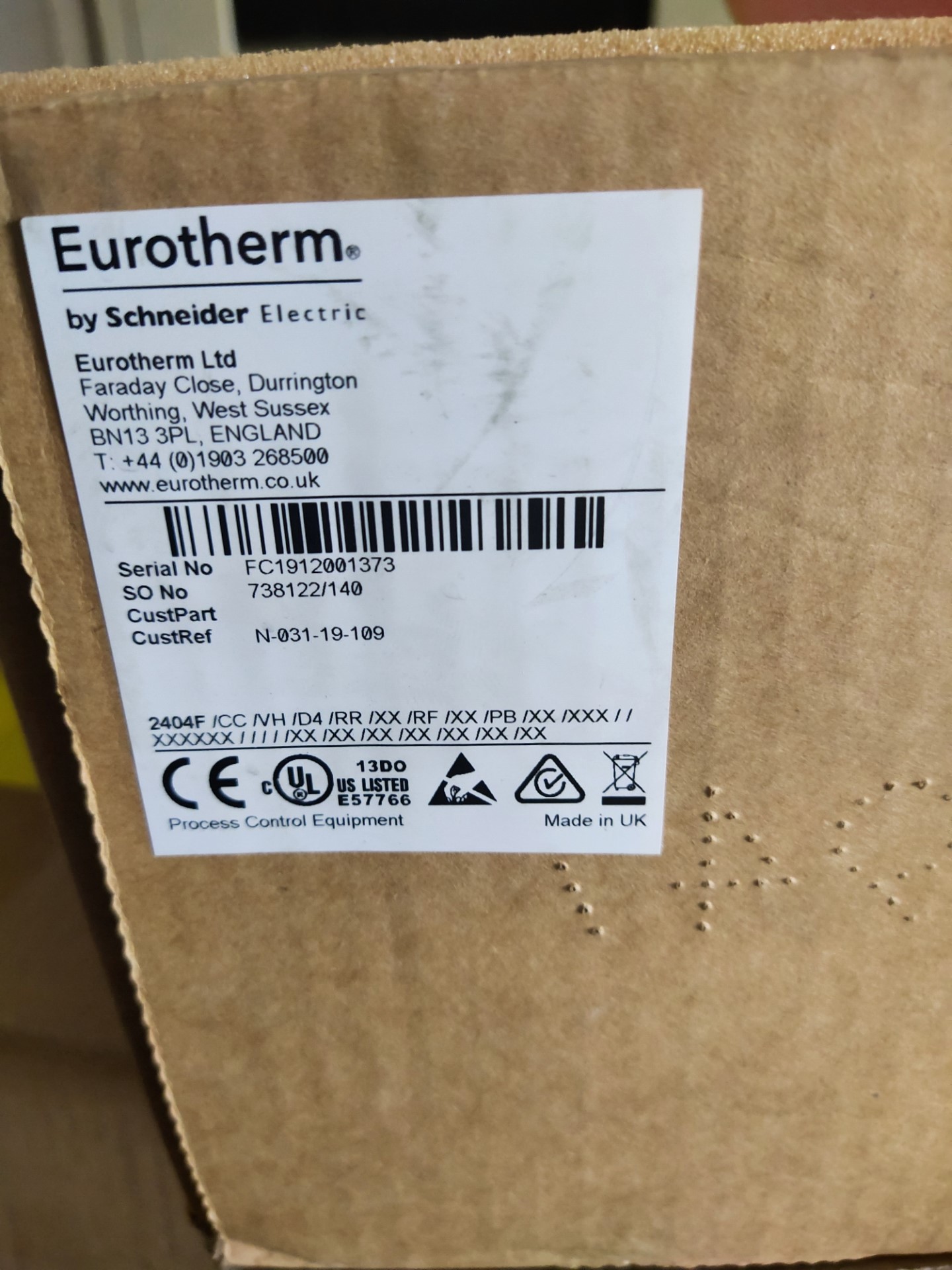 欧陆EUROTHERM温控器2404f全新原装议价 - 图1