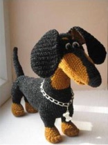 041 Sausage Dog Weave Drawings Doll Chinese Graphic Decontrol Needle Electronic Manual Book Wool Line Tutorial