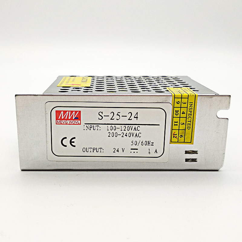 明纬开关电源 LRS/NES/RS/MS/S-25-24 24V1A 5V5A 12V2A 15V 25W