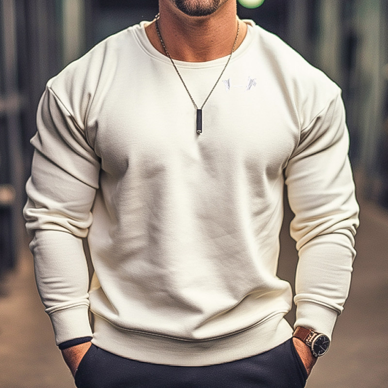 摇粒绒长袖保暖运动健身套头衫哑铃图案户外训练双面加绒宽松外套,淘宝优惠券,粉丝福利购,淘宝优惠卷