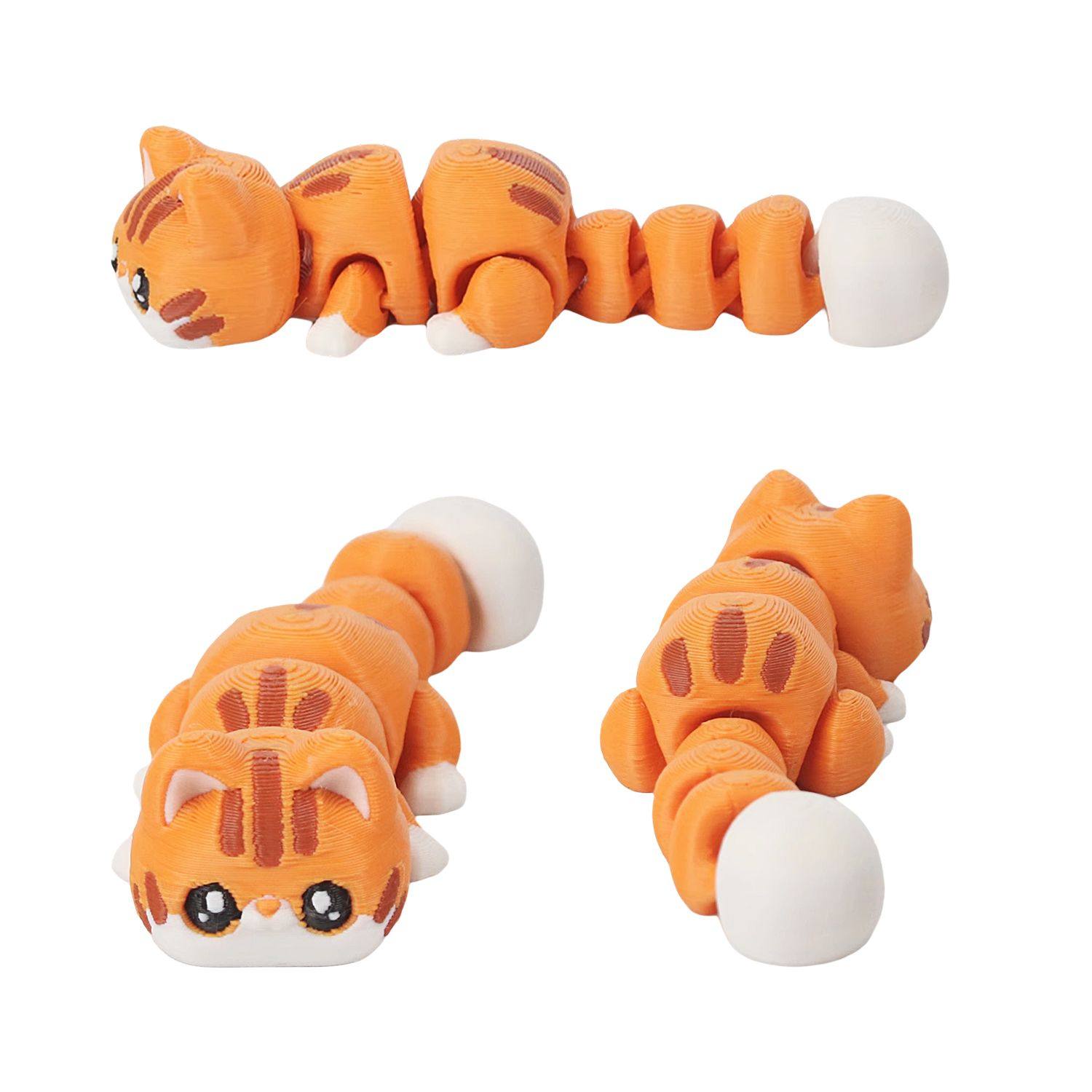 3D打印可爱小猫咪关节可动礼物玩具3D模型摆件汽车装饰品,淘宝优惠券,粉丝福利购,淘宝优惠卷