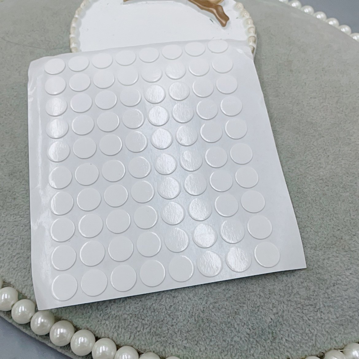 0.8/1cm圆形亚克力透明无痕双面胶贴DIY手工材料配件摆件固定贴,淘宝优惠券,粉丝福利购,淘宝优惠卷