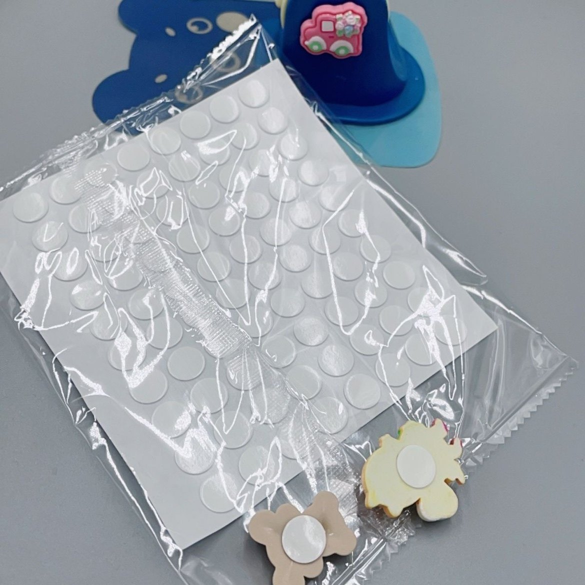 0.8/1cm圆形亚克力透明无痕双面胶贴DIY手工材料配件摆件固定贴,淘宝优惠券,粉丝福利购,淘宝优惠卷