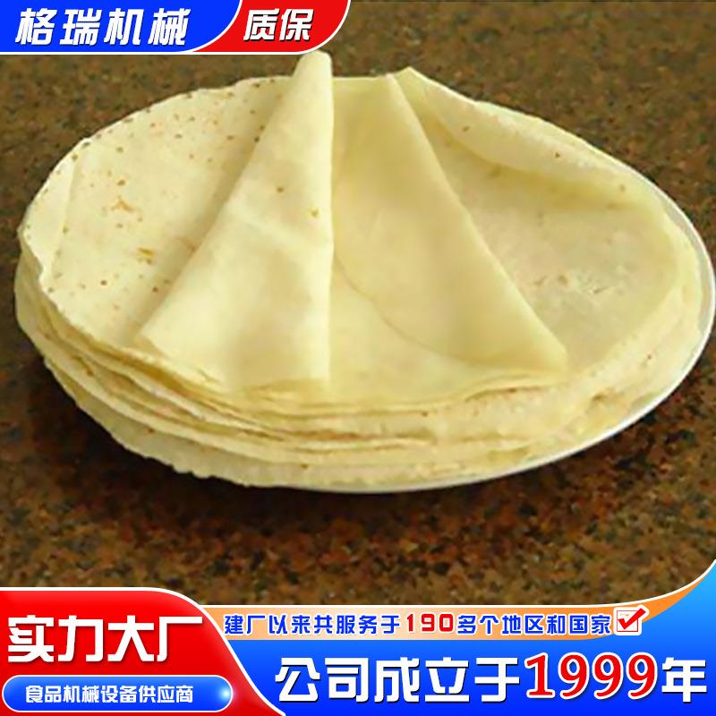 不锈钢圆形单饼机 鸡蛋饼薄饼春卷皮机器 全自动压饼机器设备 - 图1