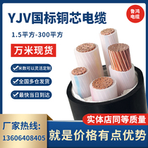 yjv national standard copper core cable 3 4 5 core 50 95120150185240 flat outdoor flame retardant cable