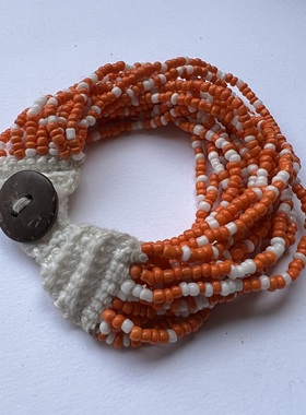 一龙外贸饰品玻璃米株编制百搭重工手串个性手链A2