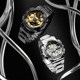 Casio boys watch new black gold steel cannon