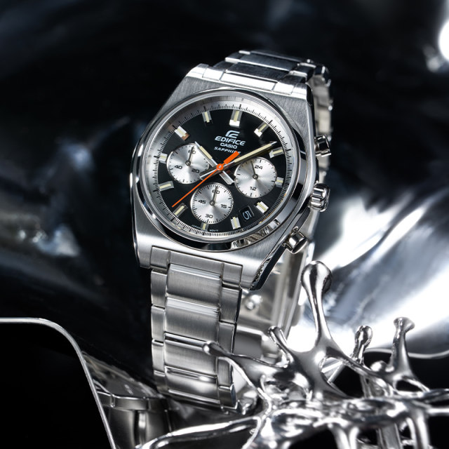 Casio men's pointer business steel band quartz watch