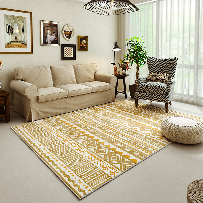 北欧地毯客厅地毯 卧室沙发茶几垫ins风摩洛哥民宿美式简约床边毯
