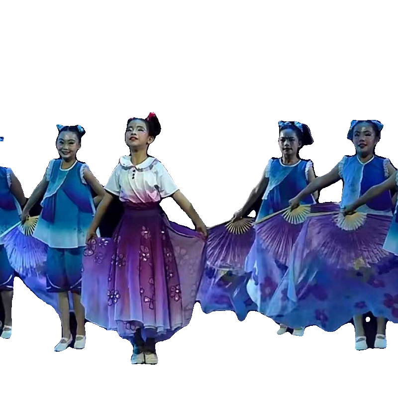 小荷风采妈妈的花摆裙舞蹈演出服装少儿舞台剧花裙子表演服荷花奖,淘宝优惠券,粉丝福利购,淘宝优惠卷