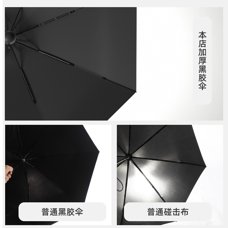 迷你胶囊小清新折叠遮阳伞黑胶防晒小巧便携小雨伞女太阳晴雨两用