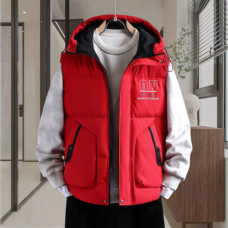 立领男马甲冬季保暖加厚羽绒棉服马夹男装休闲潮流青少年学生外套,淘宝优惠券,粉丝福利购,淘宝优惠卷