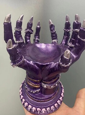 大魔手万圣节魔幻手水晶球底座 供应批球座 水晶矿标置物架工艺品