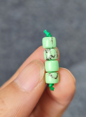 菱镁矿优化绿松石隔片垫片三通隔珠散珠手工diy佛珠菱镁矿配饰