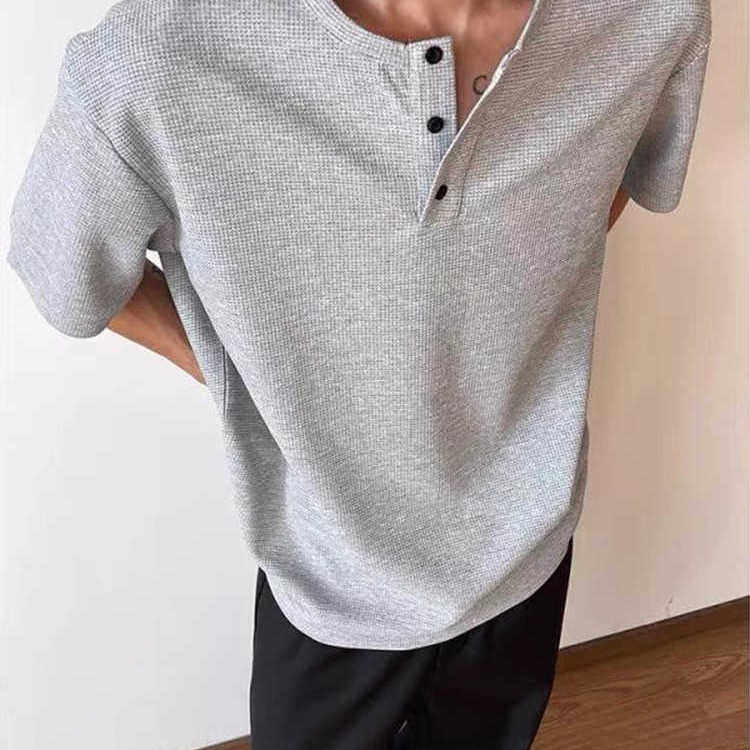 cleanfit亨利领短袖T恤男款夏季潮牌美式重磅痞帅百搭半截袖上衣,淘宝优惠券,粉丝福利购,淘宝优惠卷