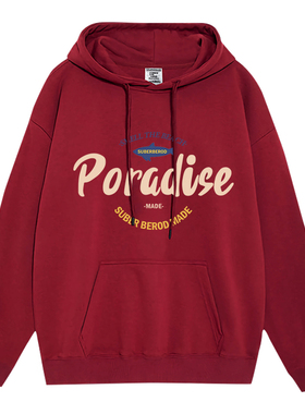 日本offcat文淇同款连帽卫衣女款小个子秋冬加绒宽松小众设计感美