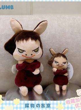 日本SELUMB搞怪抽象奈良美智恶魔天使翅膀娃娃毛绒玩偶包包钥匙扣
