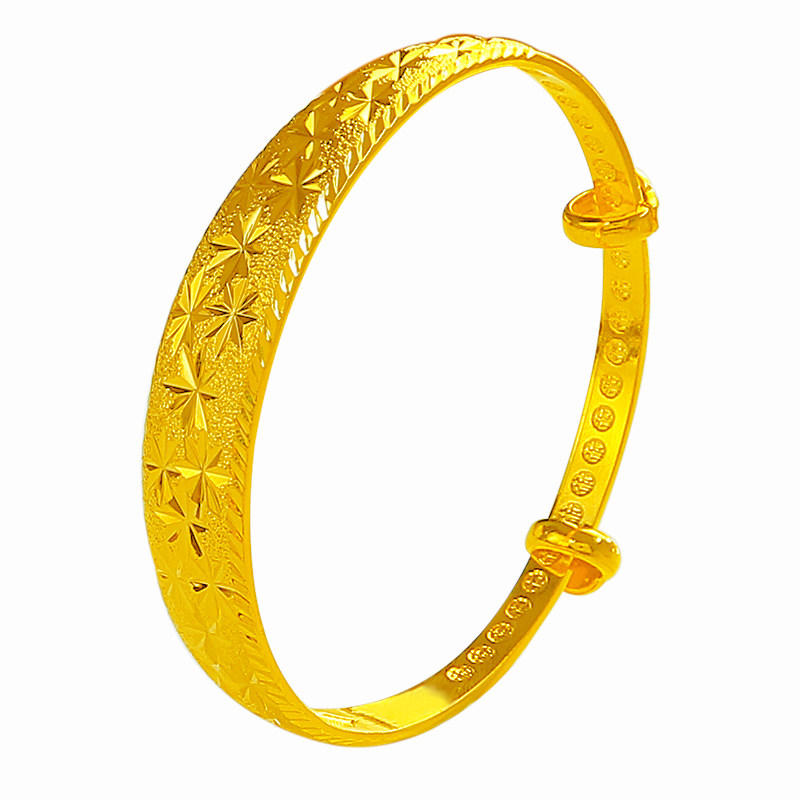创缘镀黄金手镯拉伸女生手环满天星 创缘饰品手镯