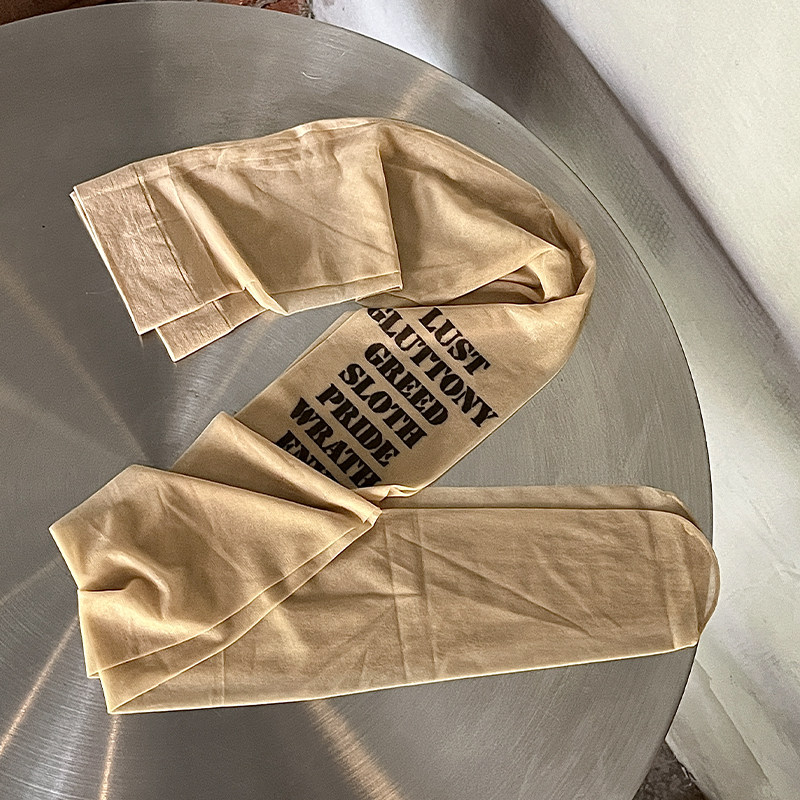 原创字母印花连裤袜假纹身丝袜性感肉丝欧美风肤色打底袜美腿袜子,淘宝优惠券,粉丝福利购,淘宝优惠卷