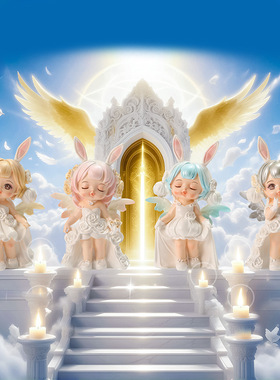 白月星河安妮卡通装饰摆件