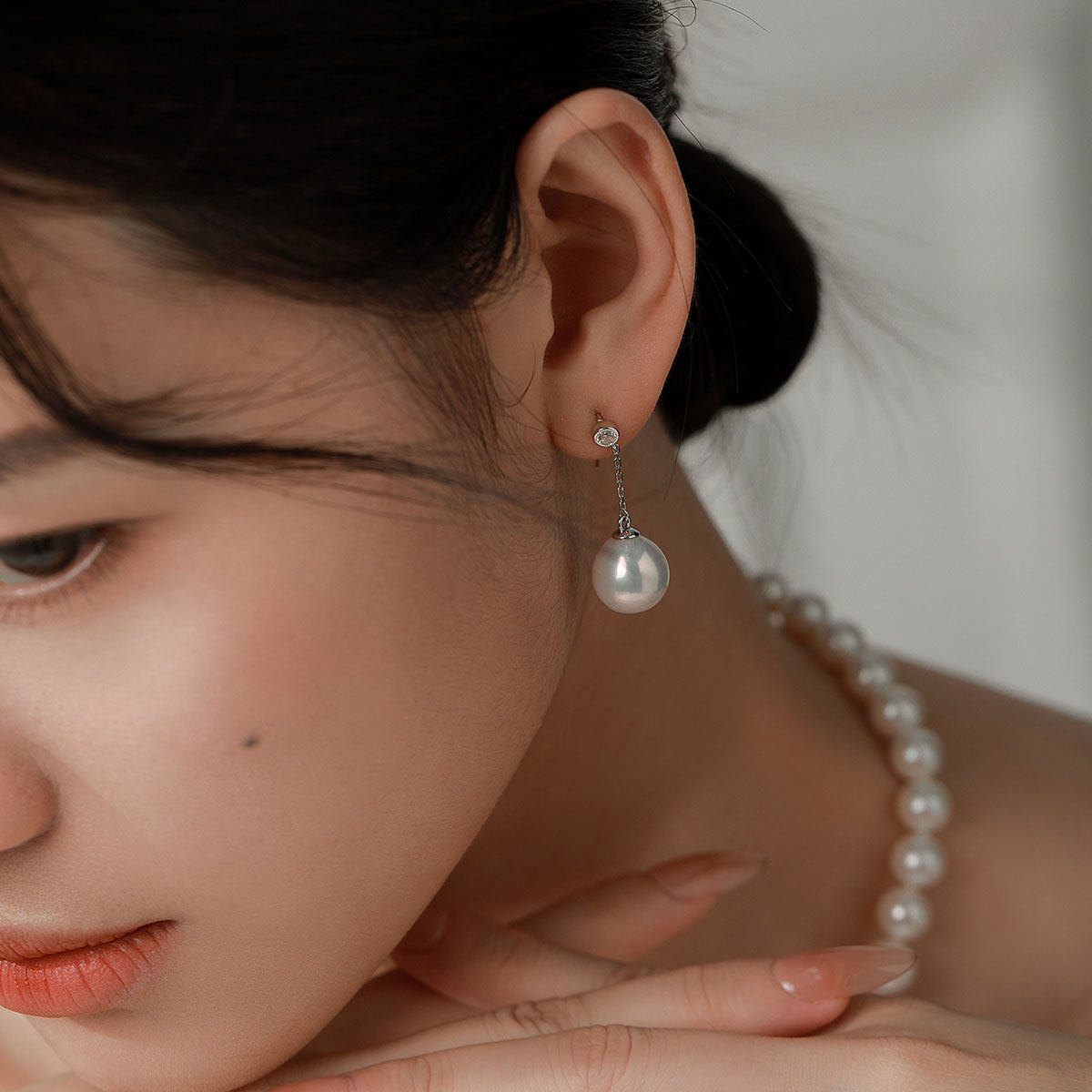 BRI.R/佰色传情巴洛克异形淡水珍珠S925银简约百搭耳环耳饰耳坠,淘宝优惠券,粉丝福利购,淘宝优惠卷