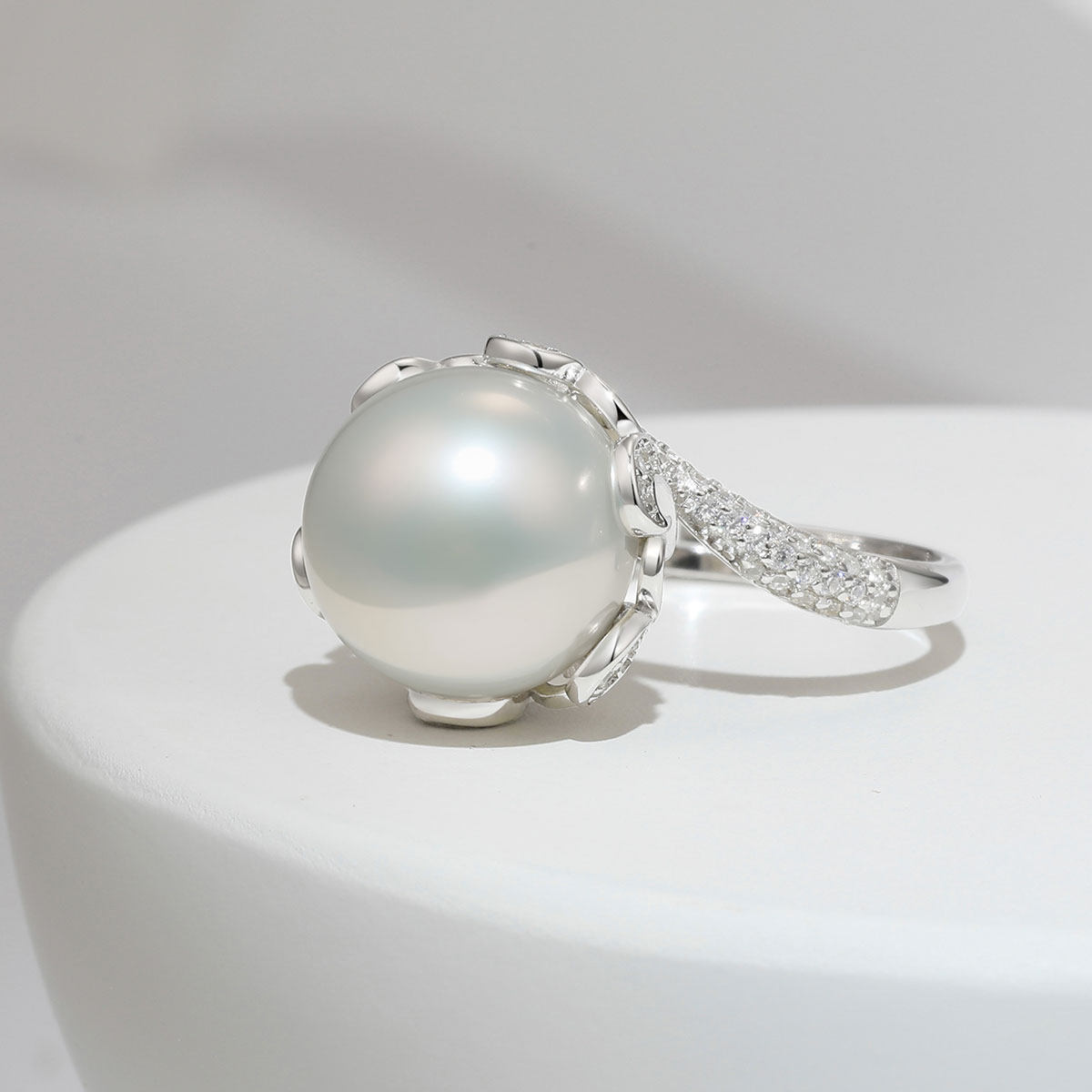 BRI.R/佰色传情11-12mm圆形淡水珍珠S925银戒指指环圈口可调节,淘宝优惠券,粉丝福利购,淘宝优惠卷