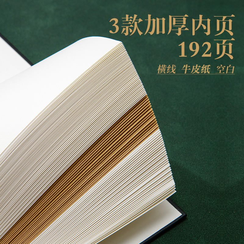 联华A5复古风文艺精装本日记本网红高颜值手帐本简约加厚读书笔记摘抄本笔记本子文具精致手账本学生记事本 - 图2