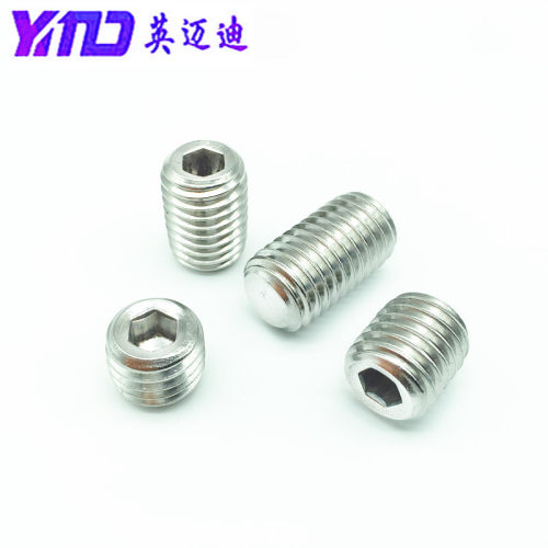 304 GB77 DIN913不锈钢内六角平端紧定M3M4M5M6M8M10M12M14M16M20 - 图1