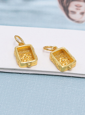 S925纯银真金藏式扎基拉姆吊坠