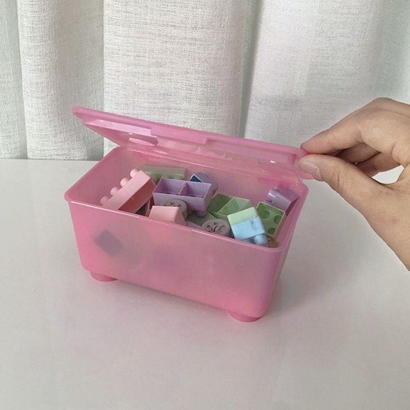 桌面收纳盒 附盖 杂物整理盒 塑料玩具厨房储物小物件,淘宝优惠券,粉丝福利购,淘宝优惠卷