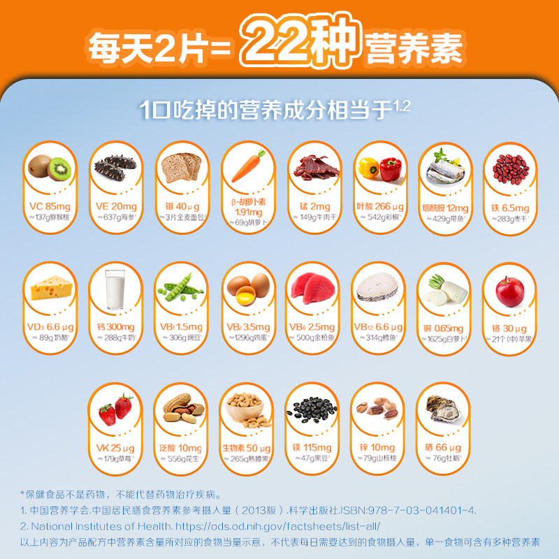 善存银片中老年男士复合160片 善存维生素/复合维生素