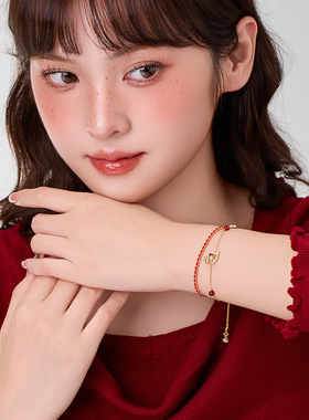 本命年招财红绳手链新年礼物