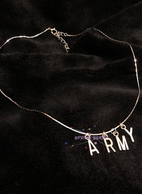 防弹少年团朴智旻同款韩版锁骨链