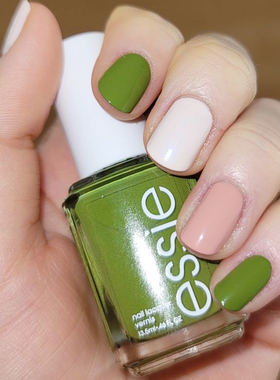 essie免烤显白指甲油牛油果绿