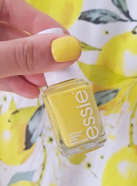 ESSIE柠檬黄免烤持久指甲油嫩黄