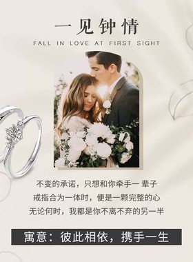 DR爱之永恒对戒六爪钻戒