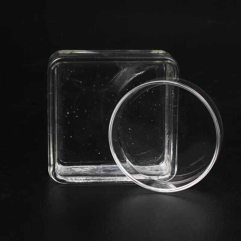 鱼缸水晶虾玻璃喂食盆方食盆圆盆观赏虾喂食器食盆虾粮盘饲料盆,淘宝优惠券,粉丝福利购,淘宝优惠卷