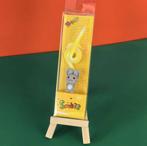 十二生日蜡烛蛋糕12生肖儿童创意浪漫无烟彩色数字小熊动物蜡烛 - 图2