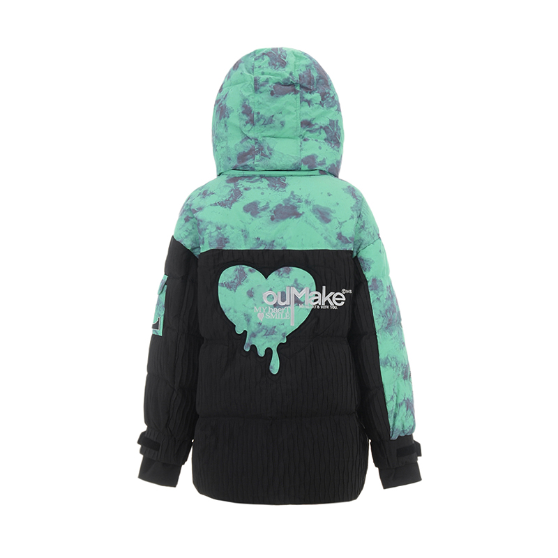 Outlets专柜撤柜正品 YK冬装2025新款拼色设计中长款外套鹅绒服女-图0