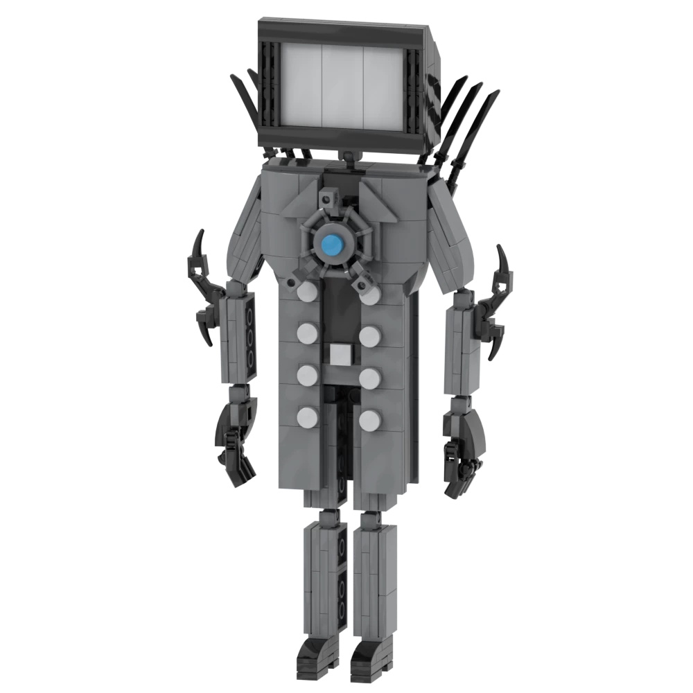 中国积木MOC创意马桶人VS监控人低音炮摄像人战斗机器人拼装积木 - 图3