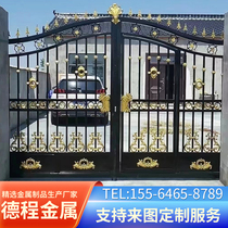 Iron Art Gate Home Countryside Entrance Doors Villas Doors Double Open Doors Eurostyle Rural Large Iron Gate Courtyard Doors