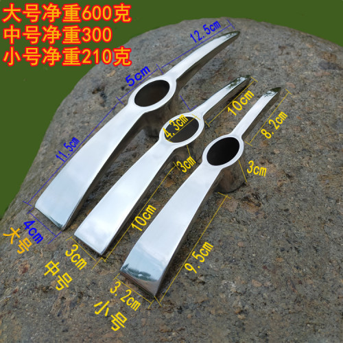 不锈钢两用十字镐小洋镐加厚锄头户外农具种菜开荒松土挖树根便携 - 图0