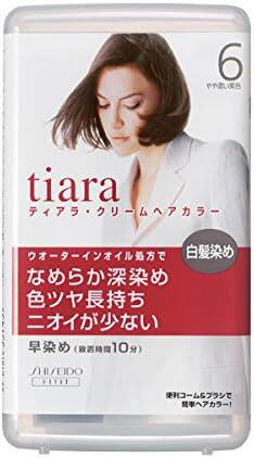 江浙沪包邮现货日本资生堂tiara10分钟速染遮白发染发剂染发膏6色 - 图2