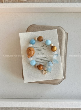 小海豹檀木手串天然石手链