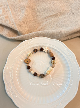 曲奇小狗原创情侣中式手作串珠手链可爱小众设计手串闺蜜复古礼物