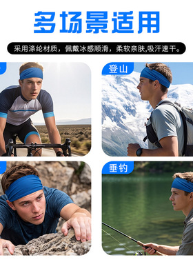 潜水帽浮潜防晒头套游泳专用发带冲浪水上运动自由潜深潜护耳头巾