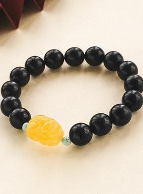 厂家直销小叶紫檀手串宝文玩蜜蜡貔貅绿松石手链饰品汉服配饰