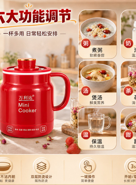 万利达便携保温电炖杯养生新款