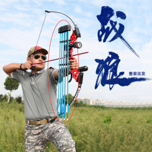 复合弓快拆箭盒反曲弓配件五箭箭筒盒竞技射箭射击反曲弓箭户弓射 - 图1
